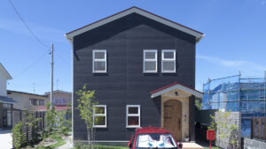 ロードバイクのための土間がある家